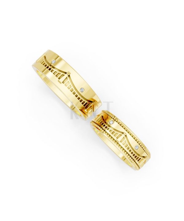 Nhẫn Cưới Collab Hungary – CL33 Vàng Gold thiết kế phá cách, sang trọng