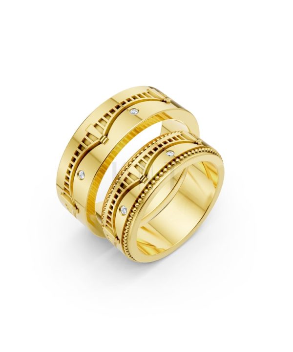 Nhẫn Cưới Collab Hungary – CL33 Vàng Gold thiết kế tinh tế, sang trọng