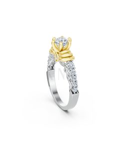 Nhẫn đính hôn đá cao cấp R418 – ADA phối màu Dual Color phong cách trẻ trung, nổi bật