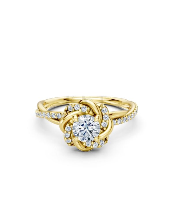 Nhẫn đính hôn R446 – SEOUL Vàng Gold thiết kế phá cách, sang trọng