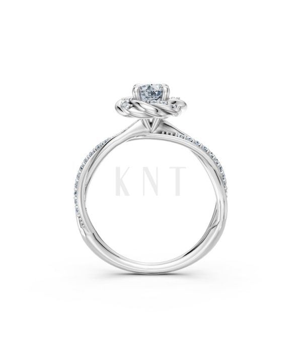 Nhẫn đính hôn R446 – SEOUL vàng trắng White Gold thiết kế trẻ trung, hiện đại