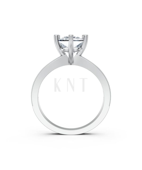 Nhẫn đính hôn đá Moissanite RM12 – ARYA vàng trắng White Gold kiểu dáng cá tính, hiện đại