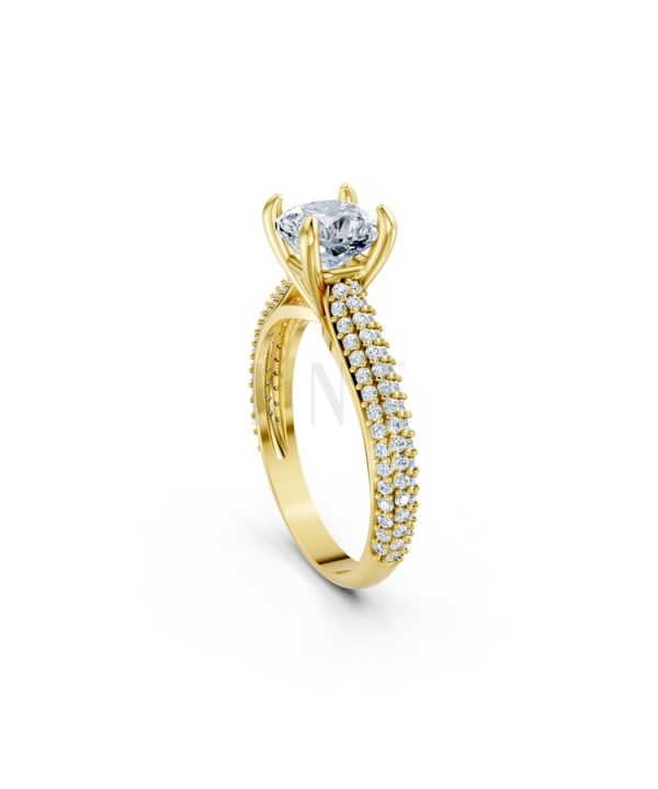 Nhẫn đính hôn đá Moissanite RM15 – ALEXA Vàng Gold thiết kế phá cách, sang trọng