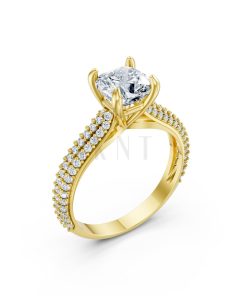 Nhẫn đính hôn đá Moissanite RM15 – ALEXA Vàng Gold thiết kế tinh tế, sang trọng