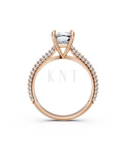 Nhẫn đính hôn đá Moissanite RM15 – ALEXA vàng hồng Rose Gold phong cách trẻ trung, nổi bật