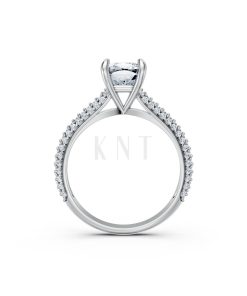 Nhẫn đính hôn đá Moissanite RM15 – ALEXA vàng trắng White Gold vàng sáng, đường nét sắc sảo, tinh tế
