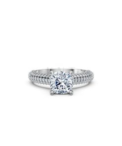 Nhẫn đính hôn đá Moissanite RM15 – ALEXA vàng trắng White Gold thiết kế trẻ trung, hiện đại