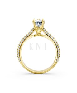 Nhẫn đính hôn đá Moissanite RM16 – AISHA Vàng Gold vàng 10K/14K/18K/607 cao cấp, thanh lịch