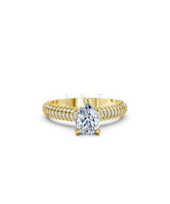 Nhẫn đính hôn đá Moissanite RM16 – AISHA Vàng Gold thiết kế tinh xảo, độc đáo