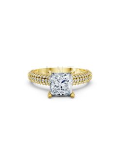 Nhẫn đính hôn đá Moissanite RM19 – APRIL Vàng Gold thiết kế tinh xảo, độc đáo