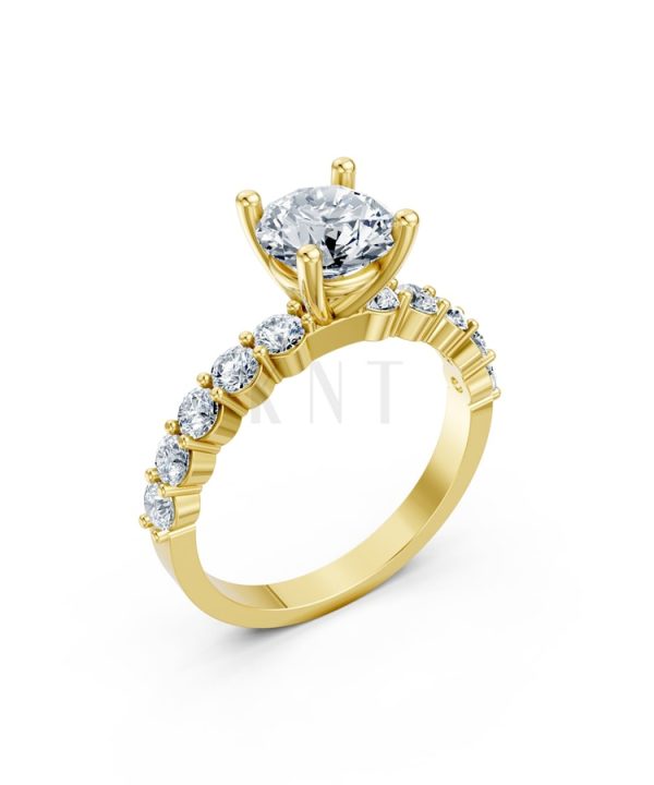 Nhẫn đính hôn đá Moissanite RM21 – ANTONELLA Vàng Gold thiết kế tinh tế, sang trọng