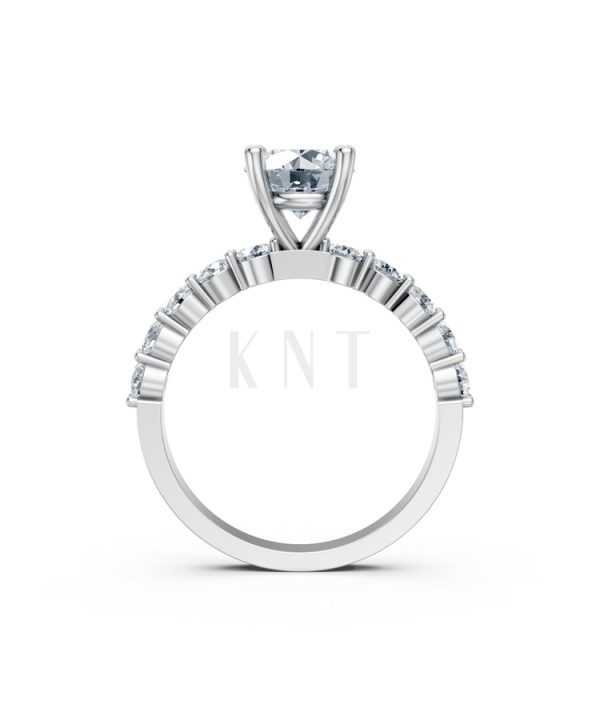 Nhẫn đính hôn đá Moissanite RM21 – ANTONELLA vàng trắng White Gold kiểu dáng cá tính, hiện đại