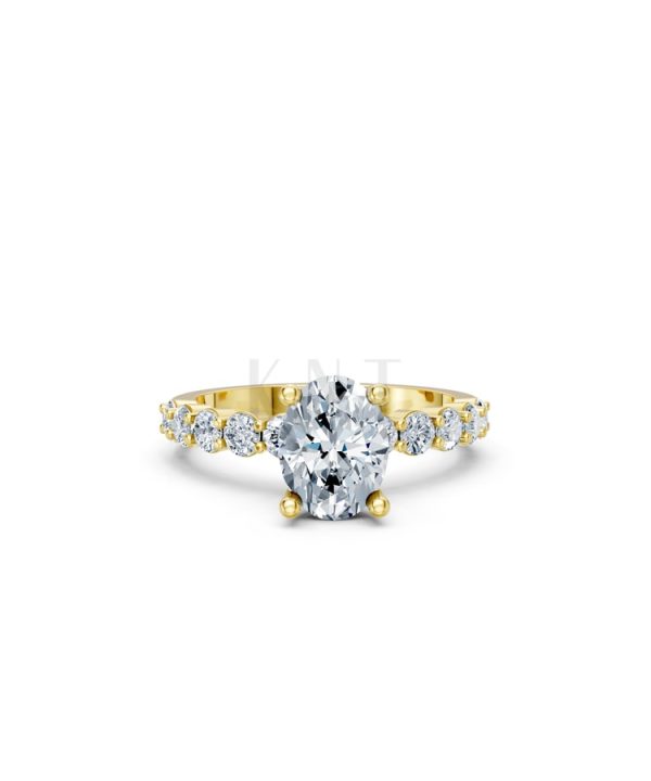 Nhẫn đính hôn đá Moissanite RM24 – ANNE Vàng Gold thiết kế tinh xảo, độc đáo