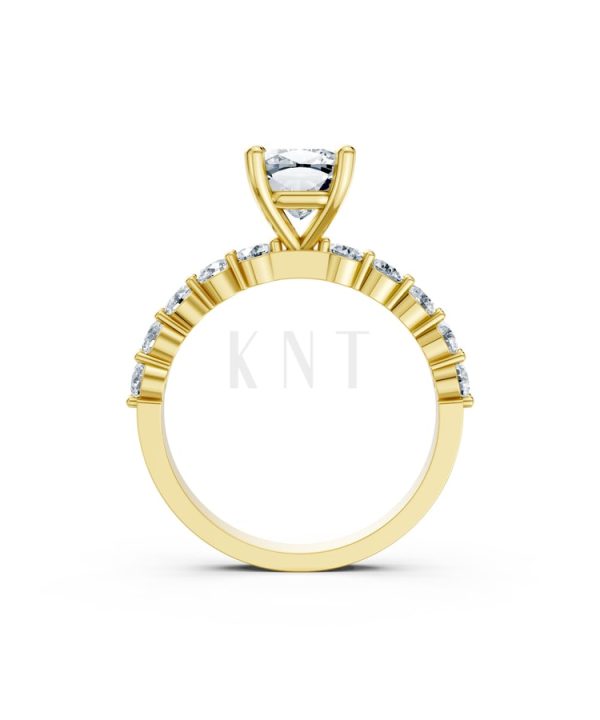 Nhẫn đính hôn đá Moissanite RM25 – AMANDA Vàng Gold vàng 10K/14K/18K/607 cao cấp, thanh lịch