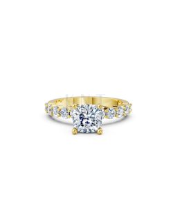 Nhẫn đính hôn đá Moissanite RM25 – AMANDA Vàng Gold thiết kế tinh xảo, độc đáo