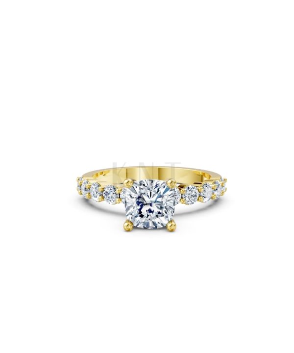 Nhẫn đính hôn đá Moissanite RM25 – AMANDA Vàng Gold thiết kế tinh xảo, độc đáo