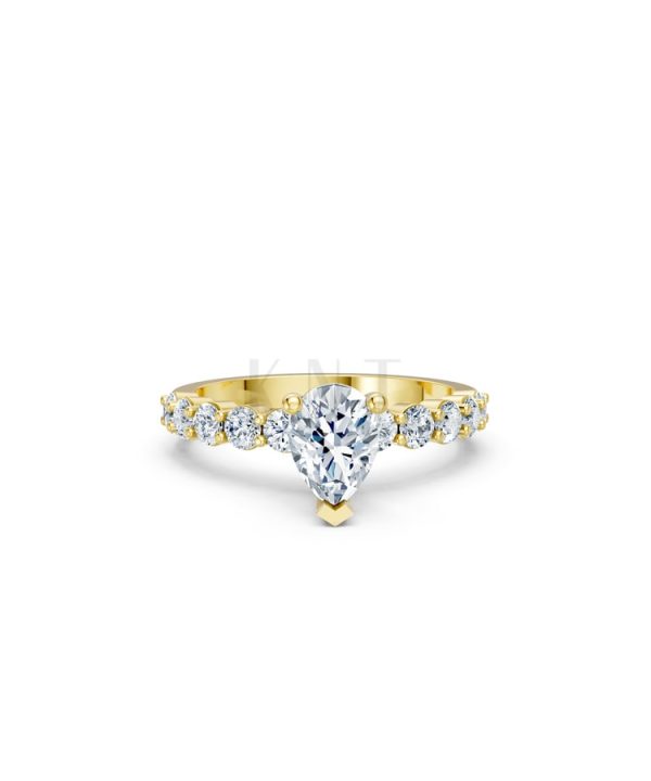Nhẫn đính hôn đá Moissanite RM26 – AMALIA Vàng Gold thiết kế tinh xảo, độc đáo