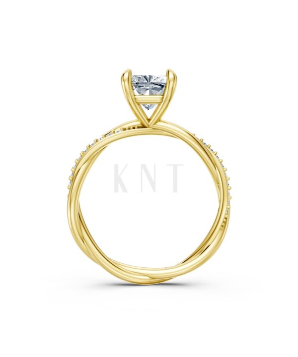 Nhẫn đính hôn đá Moissanite RM3 Vàng Gold thiết kế phá cách, sang trọng