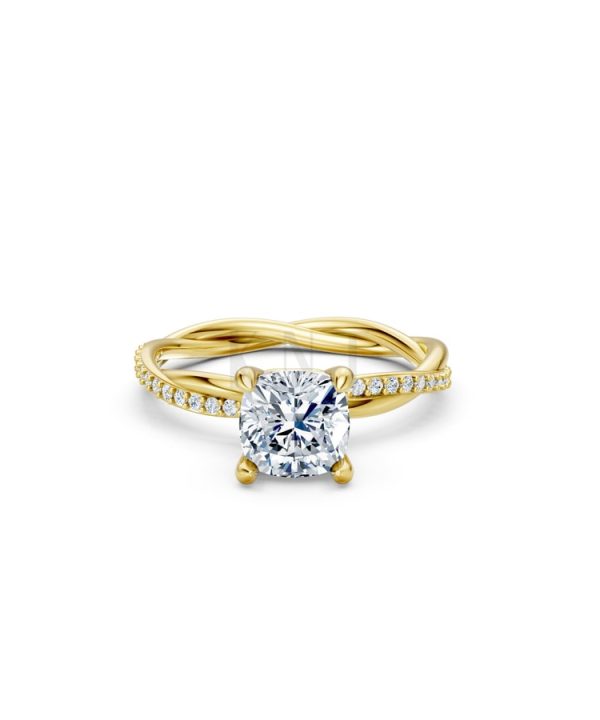 Nhẫn đính hôn đá Moissanite RM3 Vàng Gold thiết kế tinh xảo, độc đáo