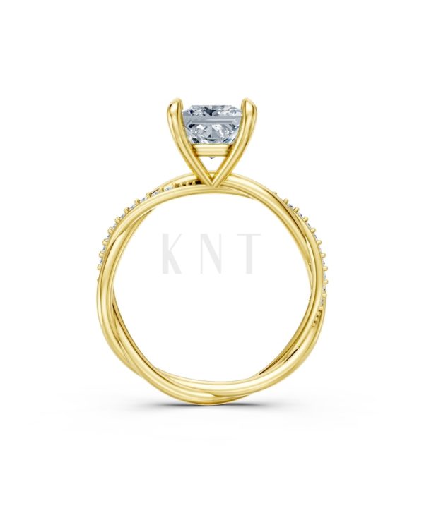 Nhẫn đính hôn đá Moissanite RM5 Vàng Gold thiết kế tinh xảo, độc đáo