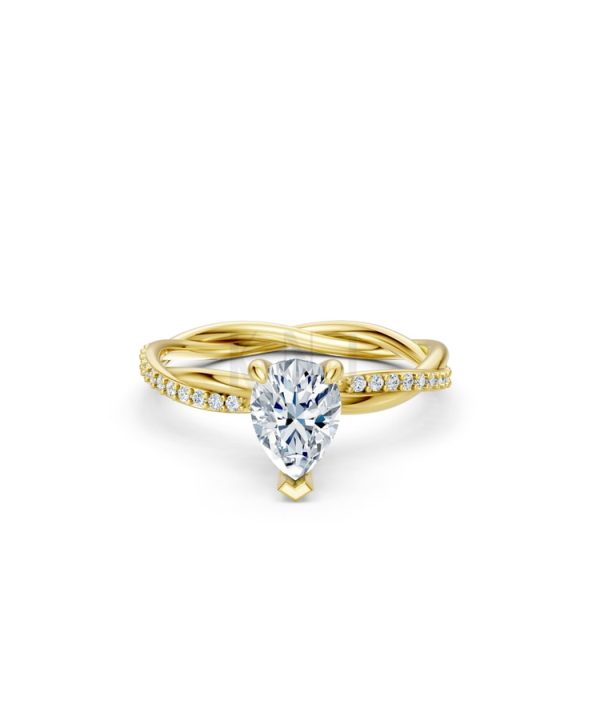 Nhẫn đính hôn đá Moissanite RM7 – AUBREE Vàng Gold thiết kế tinh xảo, độc đáo