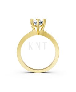 Nhẫn đính hôn đá Moissanite RM8 – ASTRID Vàng Gold thiết kế phá cách, sang trọng
