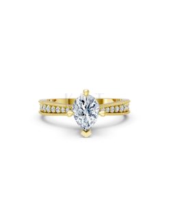 Nhẫn đính hôn đá Moissanite RM8 – ASTRID Vàng Gold thiết kế tinh xảo, độc đáo