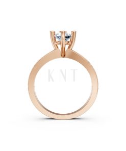 Nhẫn đính hôn đá Moissanite RM8 – ASTRID vàng hồng Rose Gold phong cách trẻ trung, nổi bật