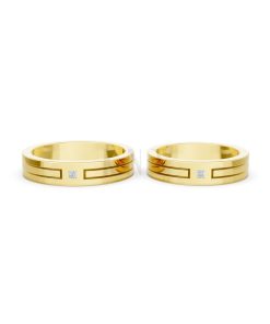 Nhẫn Cưới A100 Vàng Gold thiết kế tinh xảo, độc đáo
