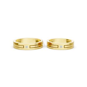 Nhẫn Cưới A100 Vàng Gold thiết kế tinh xảo, độc đáo