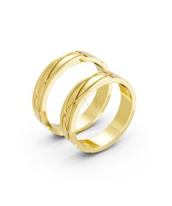 Nhẫn cưới A105 Vàng Gold thiết kế tinh tế, sang trọng