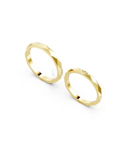 Nhẫn cưới A107 Vàng Gold vàng 10K/14K/18K/607 cao cấp, thanh lịch