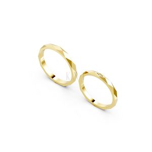 Nhẫn cưới A107 Vàng Gold vàng 10K/14K/18K/607 cao cấp, thanh lịch