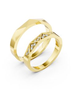 Nhẫn cưới A109 Vàng Gold thiết kế tinh tế, sang trọng