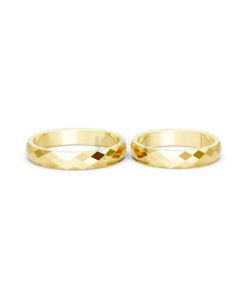 Nhẫn cưới A144 màu Vàng Gold vàng 10K/14K/18K/607 cao cấp, thanh lịch