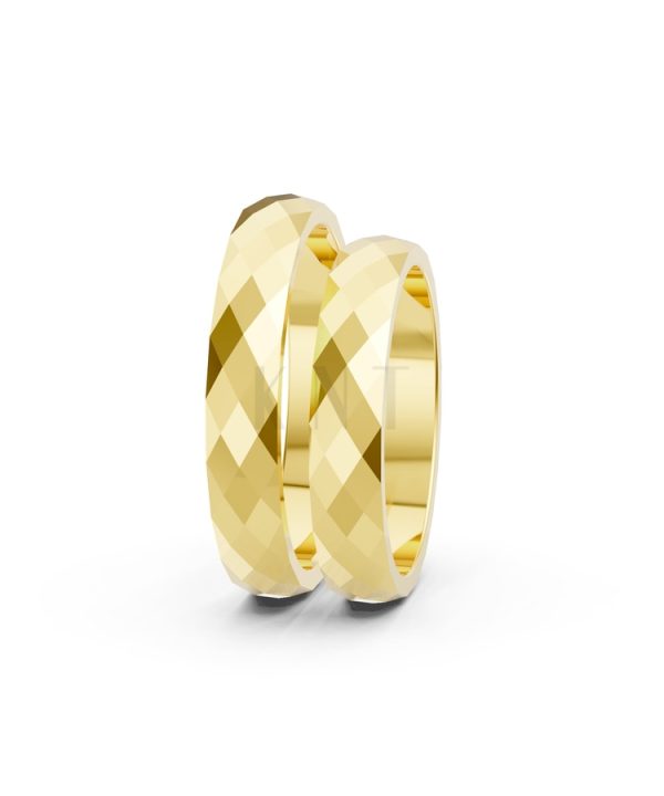 Nhẫn cưới A144 màu Vàng Gold thiết kế tinh xảo, độc đáo