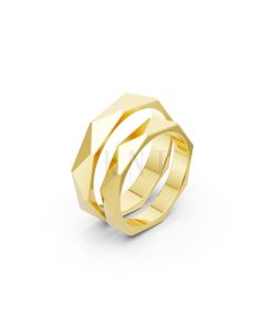 Nhẫn cưới A145 màu Vàng Gold thiết kế tinh tế, sang trọng