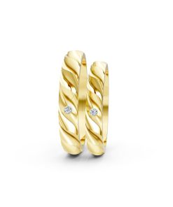 Nhẫn cưới A146 màu Vàng Gold vàng 10K/14K/18K/607 cao cấp, thanh lịch