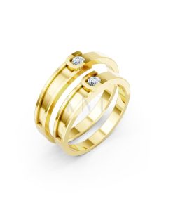 NHẪN CƯỚI A163 Vàng Gold thiết kế tinh tế, sang trọng