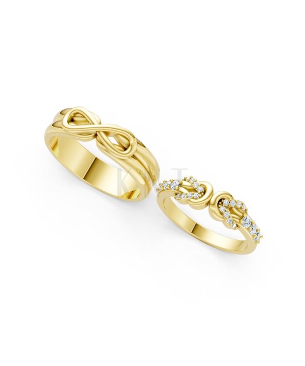 Nhẫn cưới A169 màu Vàng Gold thiết kế tinh xảo, độc đáo