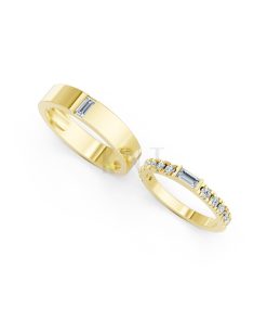 NHẪN CƯỚI A193 Vàng Gold thiết kế phá cách, sang trọng