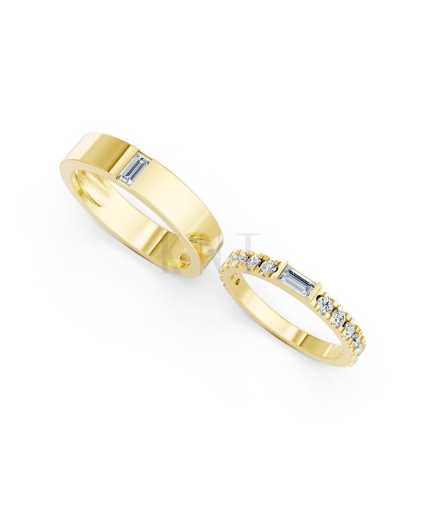 NHẪN CƯỚI A193 Vàng Gold thiết kế phá cách, sang trọng