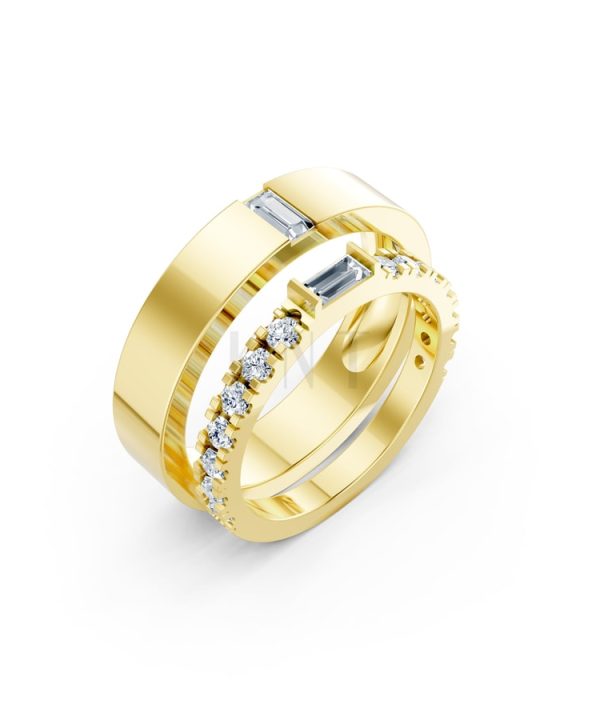 NHẪN CƯỚI A193 Vàng Gold thiết kế tinh tế, sang trọng