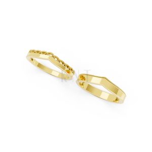 Nhẫn cưới A206 màu Vàng Gold thiết kế tinh xảo, độc đáo
