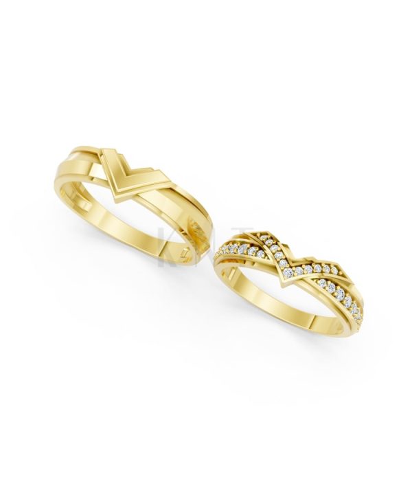 NHẪN CƯỚI A214 Vàng Gold thiết kế tinh xảo, độc đáo