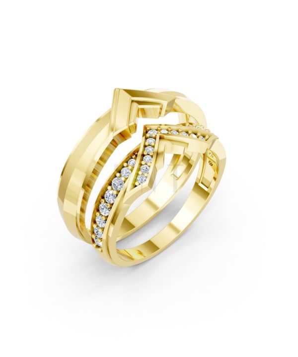 NHẪN CƯỚI A214 Vàng Gold thiết kế tinh tế, sang trọng