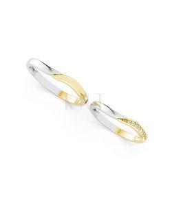 NHẪN CƯỚI A217 phối màu Dual Color phong cách trẻ trung, nổi bật