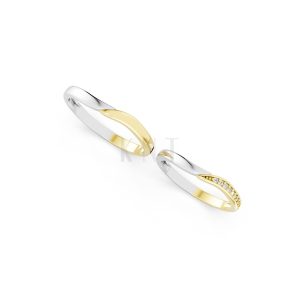 NHẪN CƯỚI A217 phối màu Dual Color phong cách trẻ trung, nổi bật