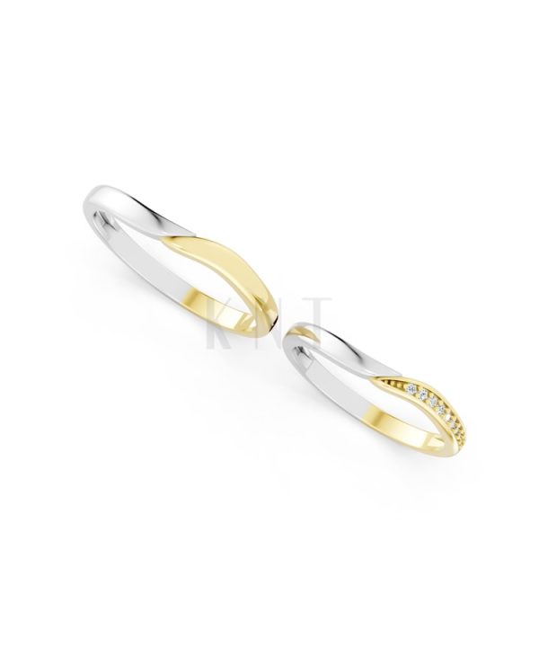 NHẪN CƯỚI A217 phối màu Dual Color phong cách trẻ trung, nổi bật