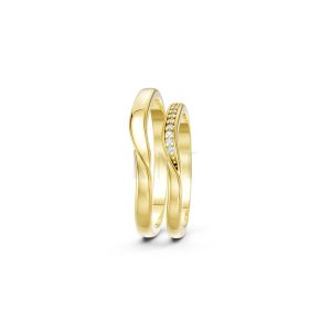 NHẪN CƯỚI A217 Vàng Gold thiết kế phá cách, sang trọng